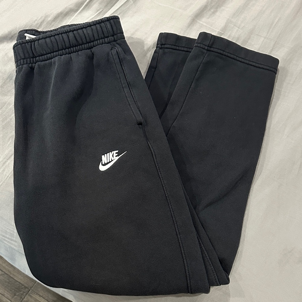 Nike Black Sweatpants with White Logo